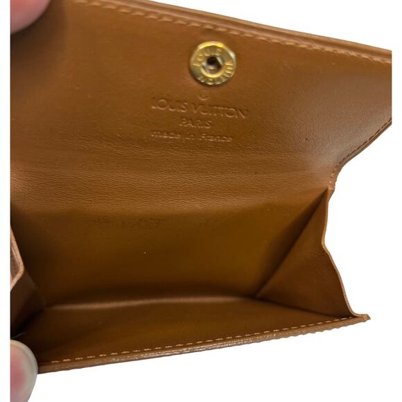 Louis Vuitton Vernis Monogram Bronze Coin Card Wallet Made in France Rare Color - Picture 8 of 12